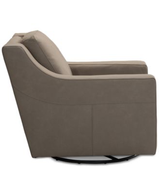 CLOSEOUT! Kovner Leather Glider & Swivel Arm Chair, Created for Macy's