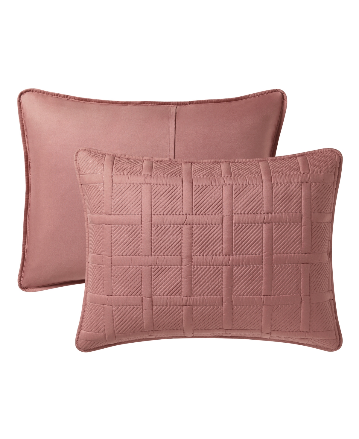 Vcny Home Solid Square 3-Piece Quilt Set,