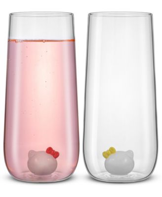 Sanrio&reg; Hello Kitty&reg; Stemless Tall Glasses, Set of 2