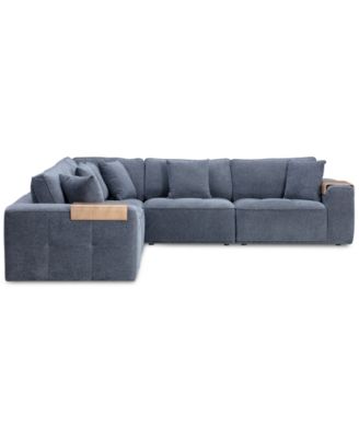 CLOSEOUT! Nycolle 5-Pc. Modular Fabric L-Shape Sectional