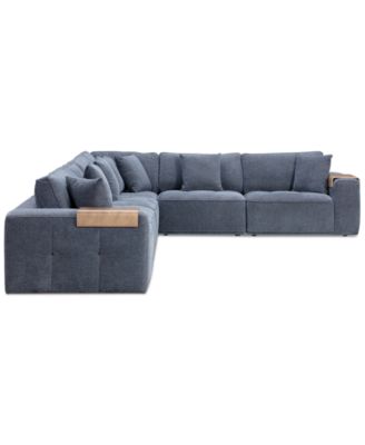 CLOSEOUT! Nycolle 6-Pc. Modular Fabric L-Shape Sectional
