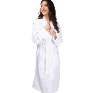 Cariloha Waffle Knit Bath Robe | Marine Blue | Unisex, Small/Medium ...