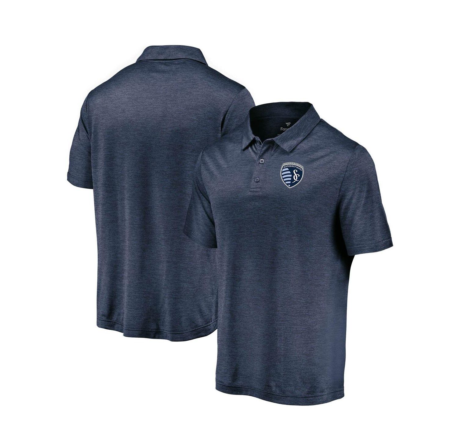 Men's Navy Sporting Kansas City Poly Polo Shirt
