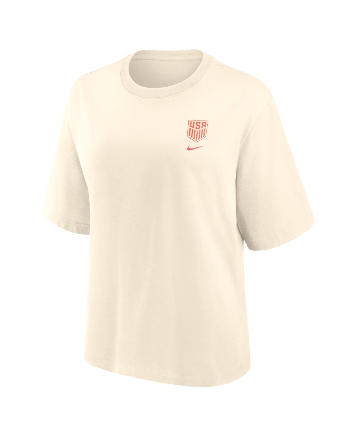 Nike Women's Cream Usmnt Earth T-shirt In Cream