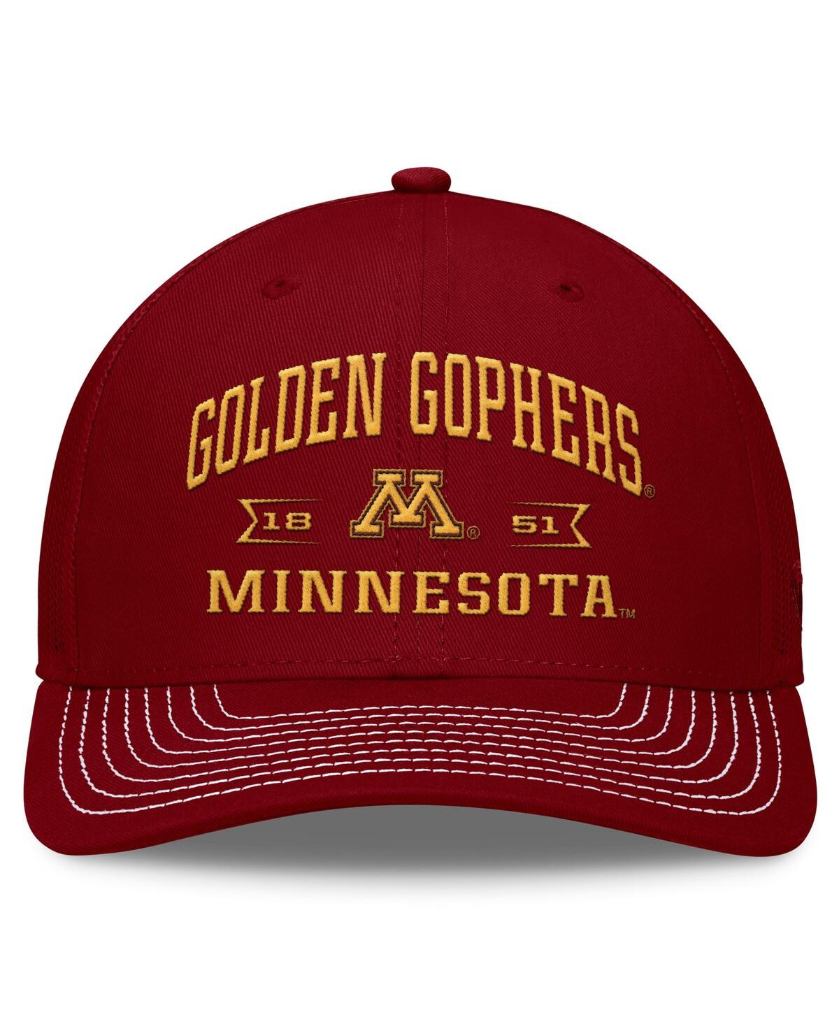 Top Of The World Men's Maroon Minnesota Golden Gophers Carson Trucker Adjustable Hat In Maroon
