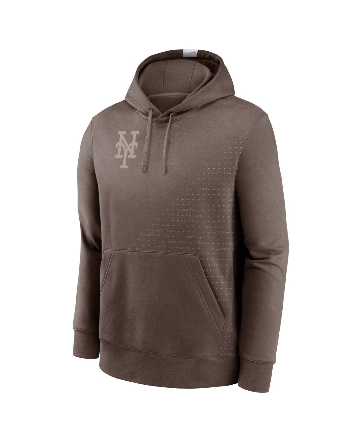 Nike Men'sNew York Mets Statement Pullover Hoodie - Light Brown