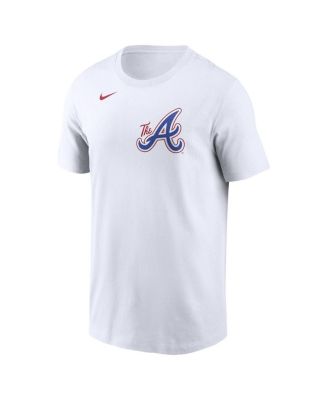 Men's Matt Olson&nbsp;White Atlanta Braves City Connect Fuse Name Number T-Shirt