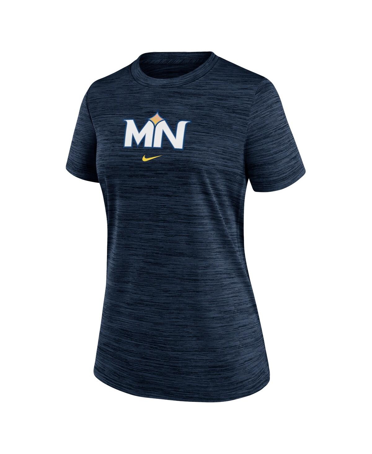 Nike Men's and Women'sMinnesota Twins 2024 City Connect Authentic Collection Velocity Performance T-Shirt - Navy