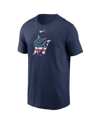 Men's Navy Miami Marlins Americana T-Shirt