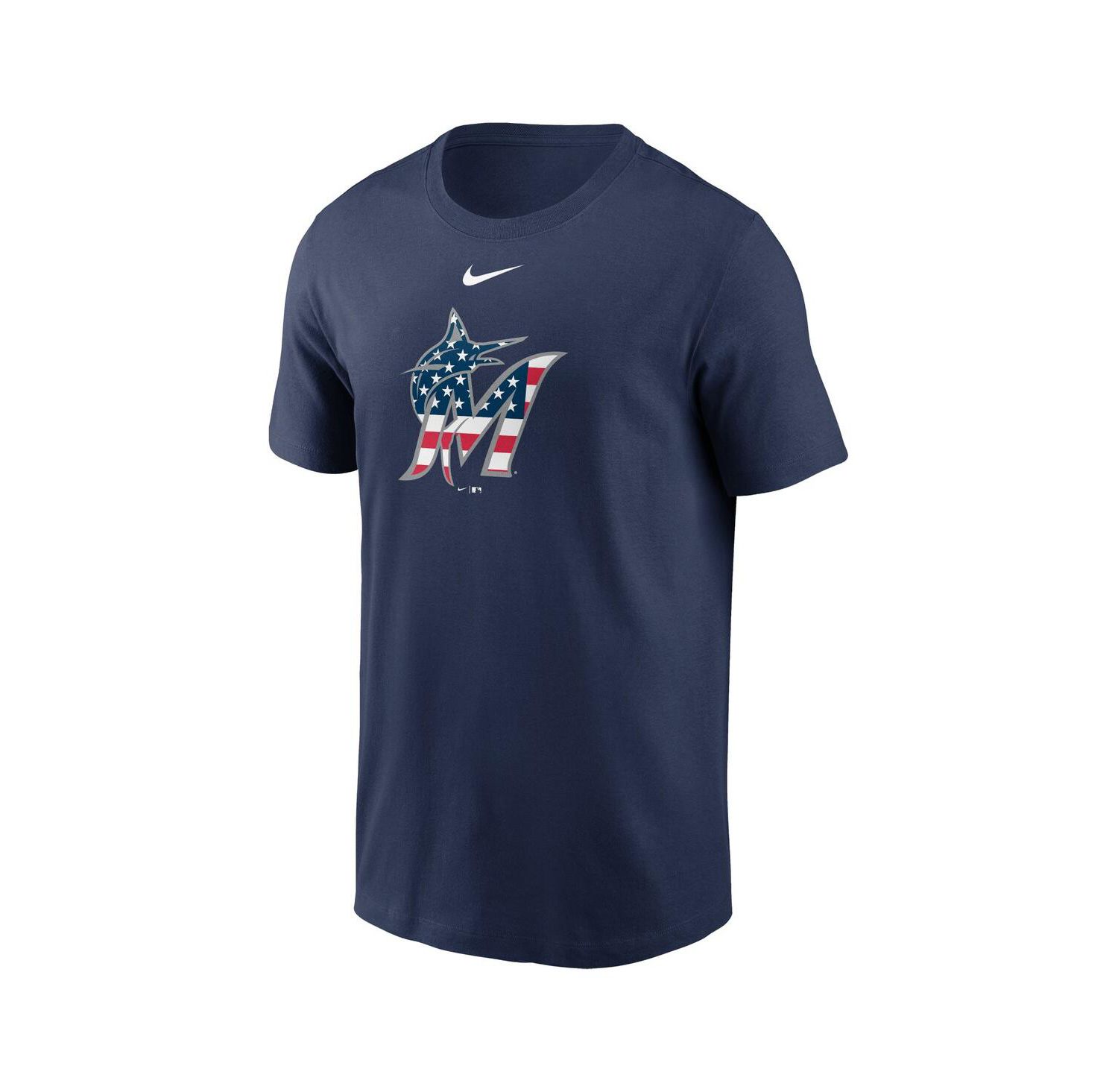 Men's Navy Miami Marlins Americana T-Shirt