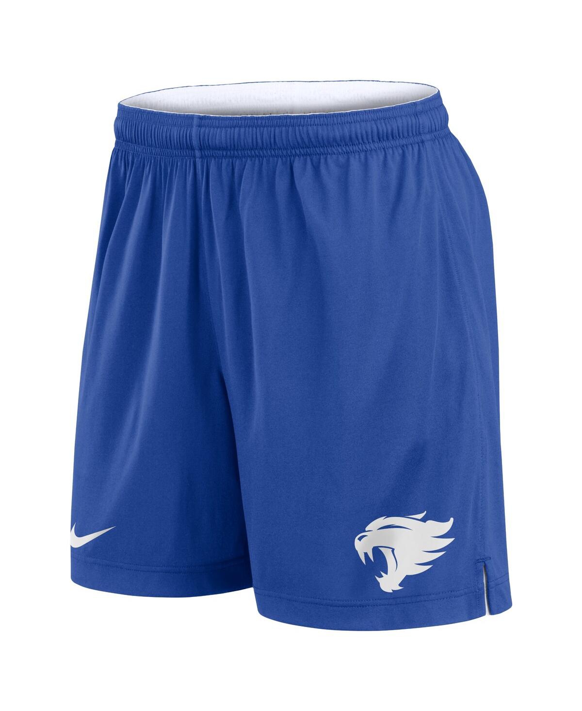 Nike Men's White/royal Kentucky Wildcats Primetime Reversible Performance Shorts In White,royal