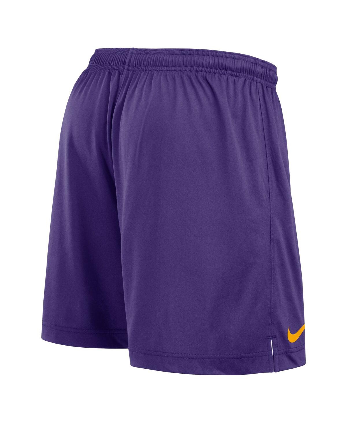Nike Men's White/purple Lsu Tigers Primetime Reversible Performance Shorts In White,purple