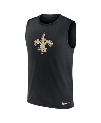 Men's Black New Orleans Saints Blitz Legend Muscle Perform Tank Top