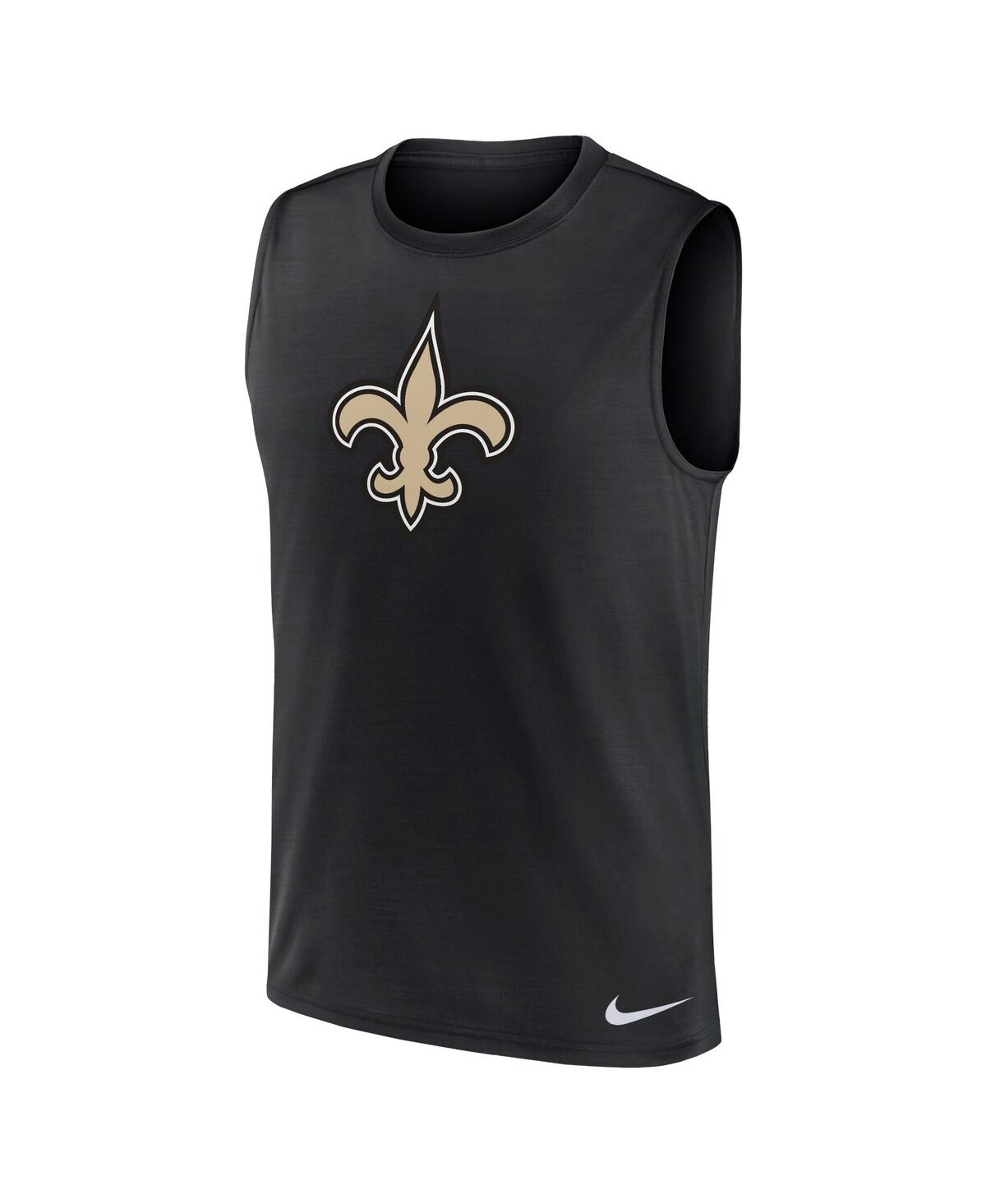 Nike Men's Black New Orleans Saints Blitz Legend Muscle Perform Tank Top In Black