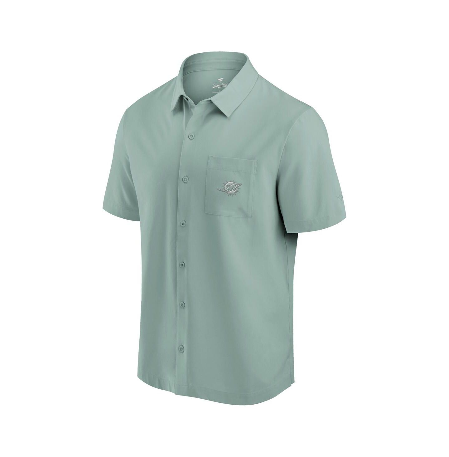 Мужская рубашка Fanatics Mint Miami Dolphins Front Office Button-Up — фото 2