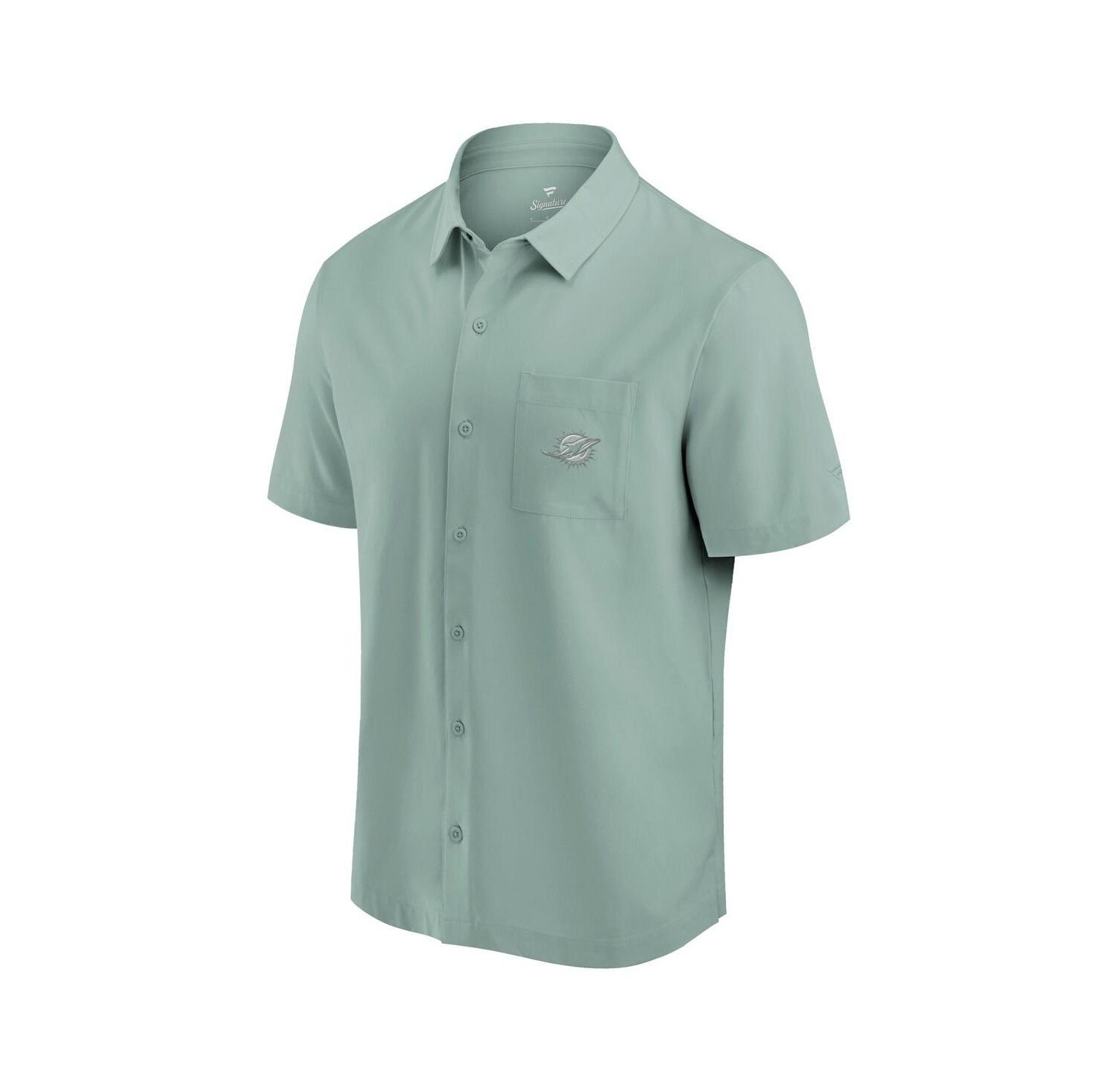 Men's Mint Miami Dolphins Front Office Button-Up Shirt