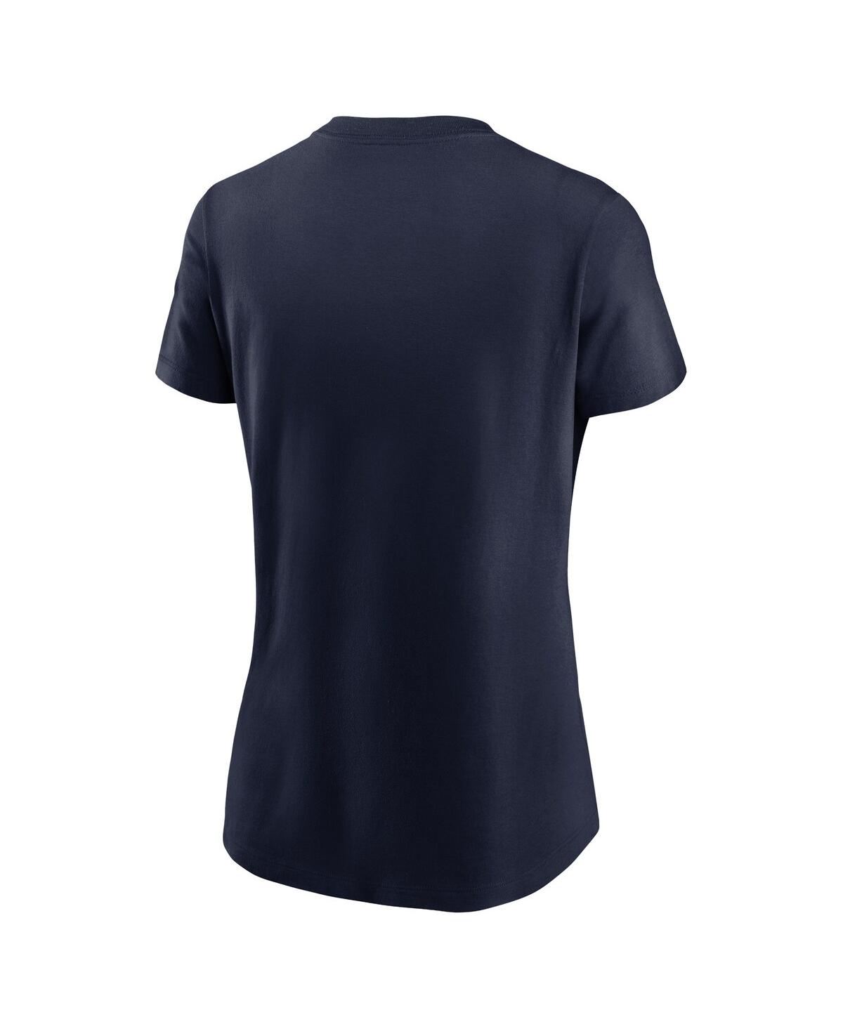 JORDAN WOMEN'S NAVY MICHIGAN WOLVERINES PRIMETIME EVERGREEN LOGO T-SHIRT 