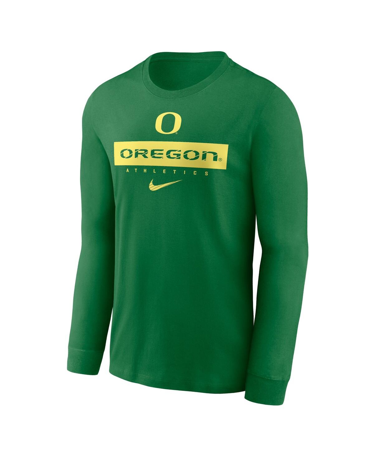 Nike Men'sOregon Ducks 2024 Sideline Legend Performance Long Sleeve T-Shirt - Green