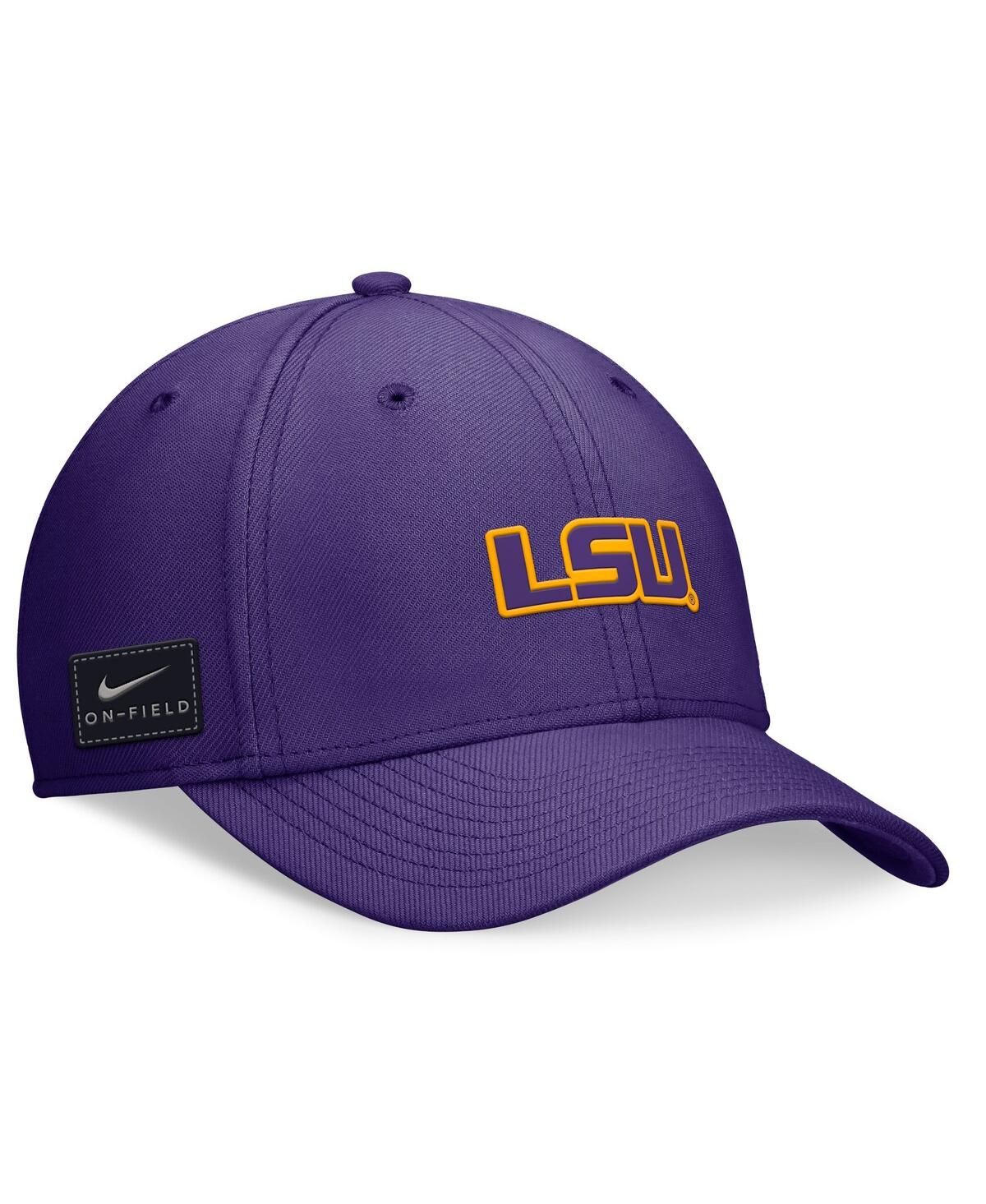 Nike Men's And Women's Purple Lsu Tigers 2024 Sideline Swoosh Flex Hat In Purple