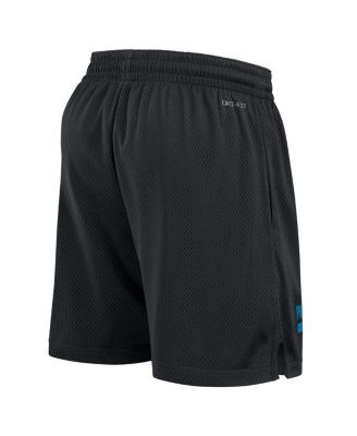 Men's Black Carolina Panthers 2024 Sideline Performance Mesh Shorts