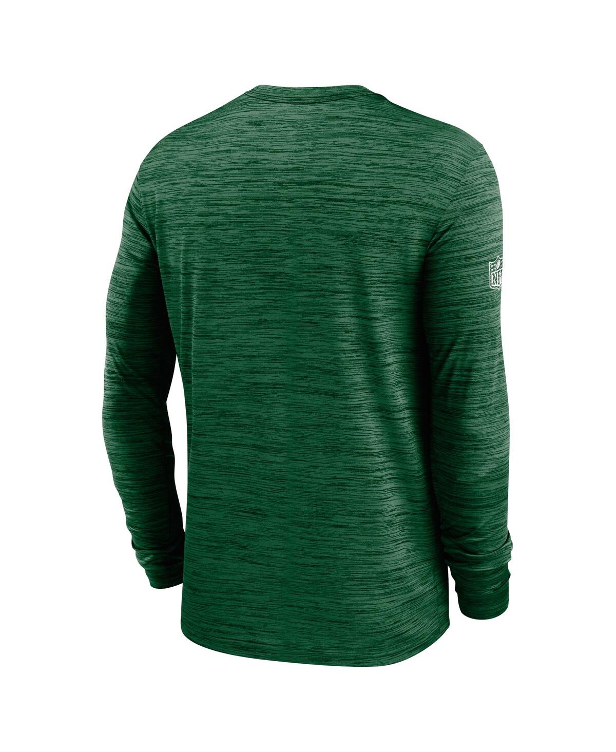 Nike Men's Green New York Jets 2024 Sideline Velocity Performance Long Sleeve T-shirt In Green