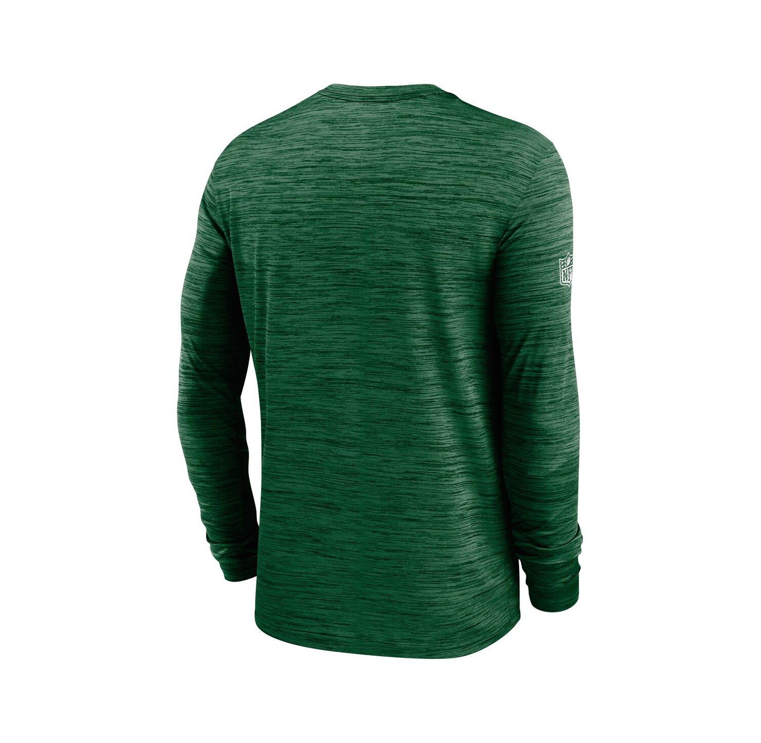 Men's Green New York Jets 2024 Sideline Velocity Performance Long Sleeve T-Shirt