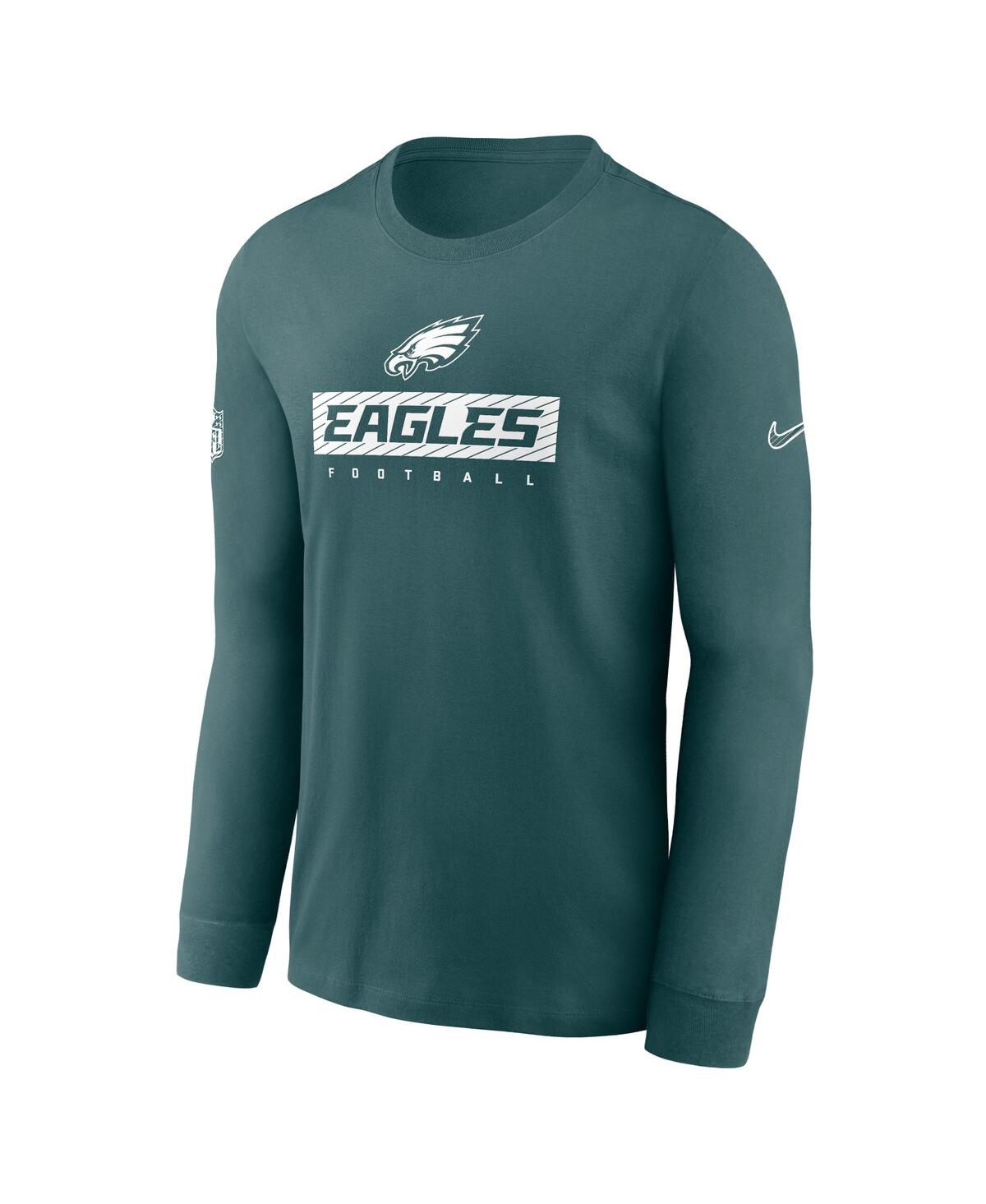 Nike Men's MidnightPhiladelphia Eagles Sideline Performance Long Sleeve T-Shirt - Green