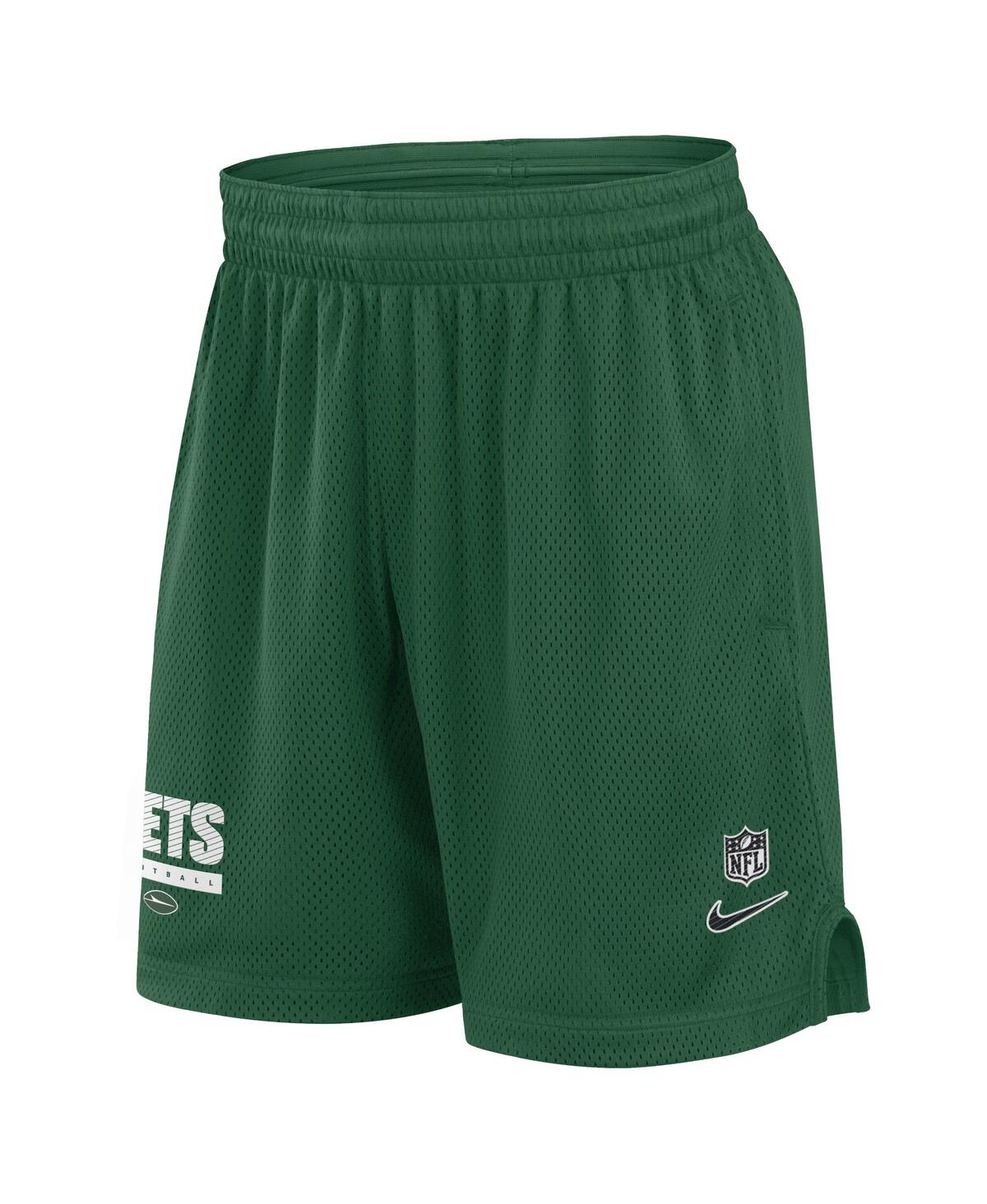 Nike Men'sNew York Jets 2024 Sideline Performance Mesh Shorts - Green, White