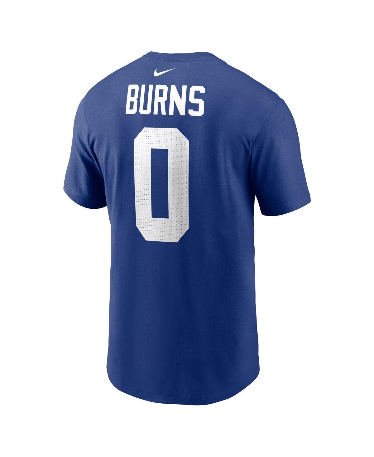 Nike Men's Brian Burns Royal New York Giants Player Name Number T-shirt In Royal