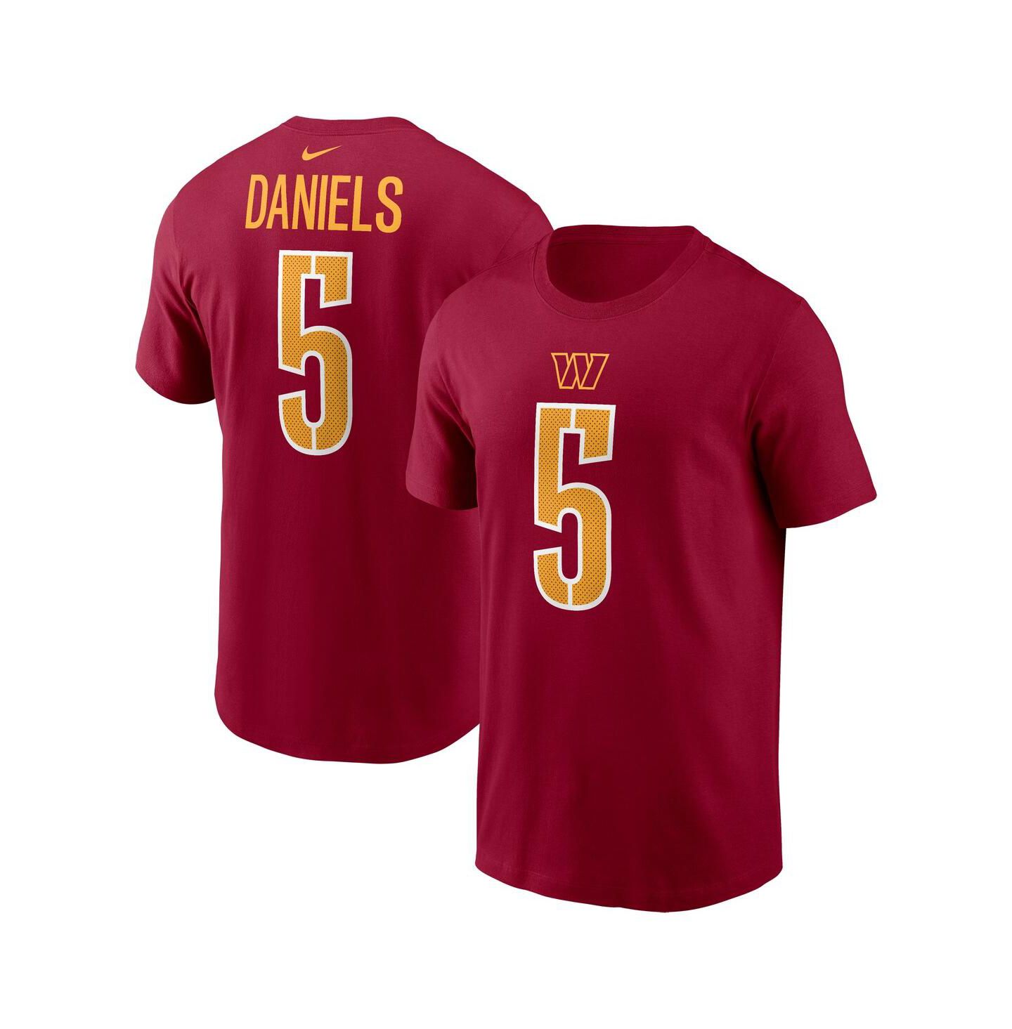 Детская футболка Nike Jayden Daniels Washington Commanders 2024 NFL Draft Fuse, Burgundy — фото 1