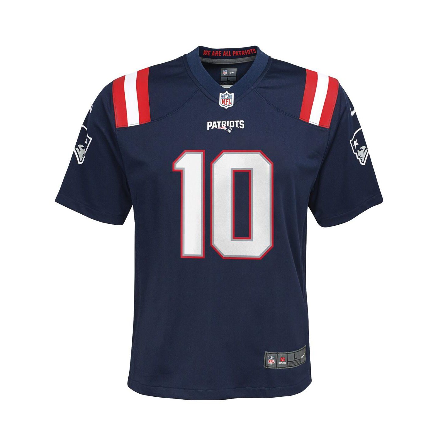 Детское джерси Nike Drake Maye New England Patriots Player Game, Navy — фото 3