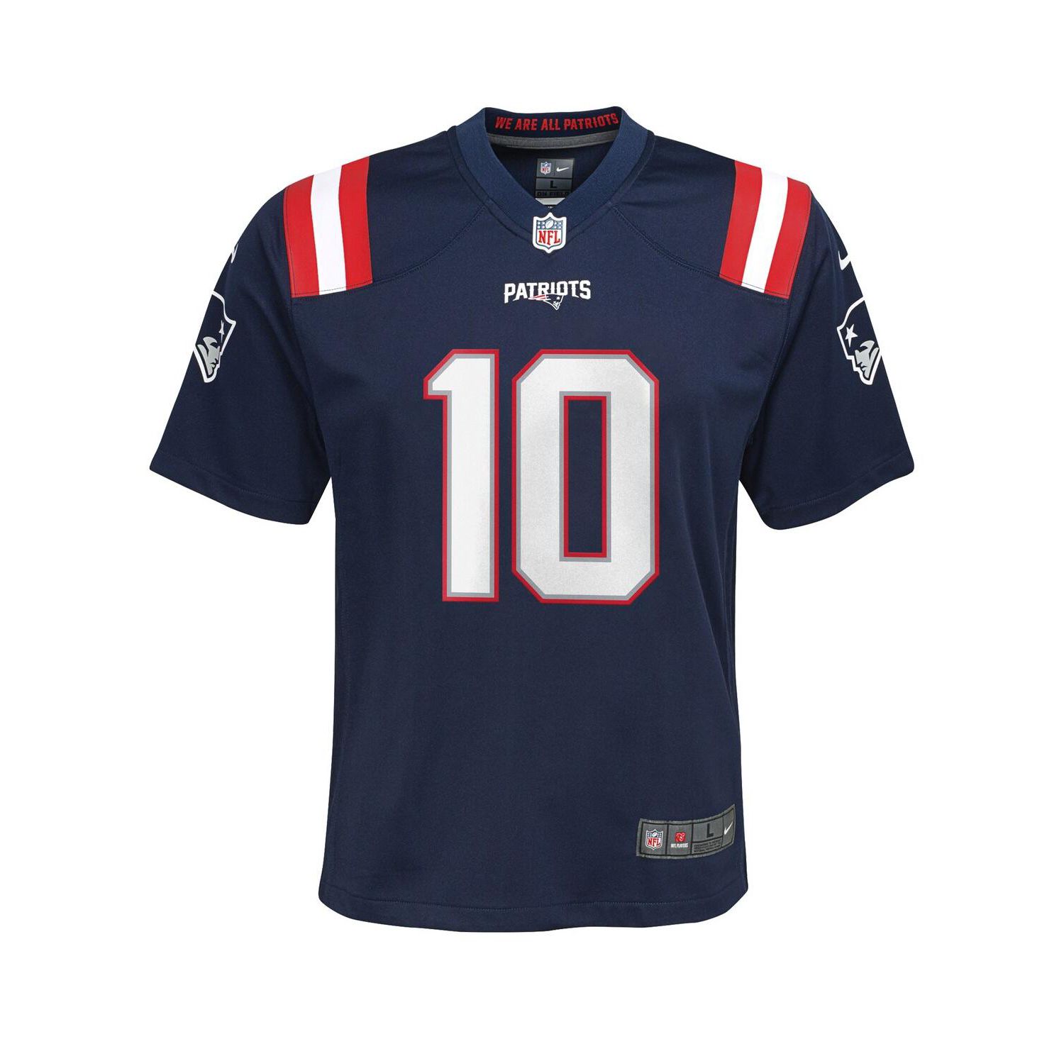 Big Boys and Girls Drake Maye Navy New England Patriots Player Game Jersey