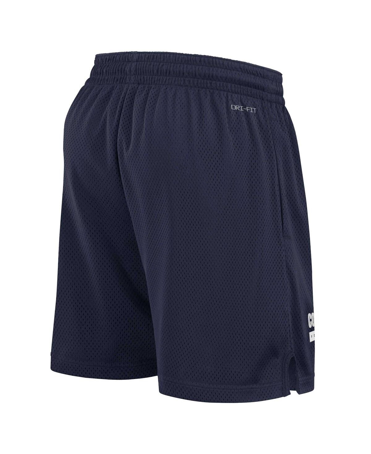 Nike Men'sDallas Cowboys 2024 Sideline Performance Mesh Shorts - Navy, White