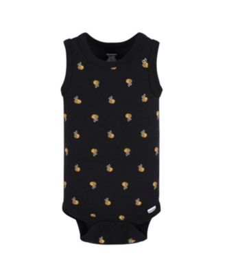 Baby Girls Sleeveless Onesies Bodysuits, 4 Pack