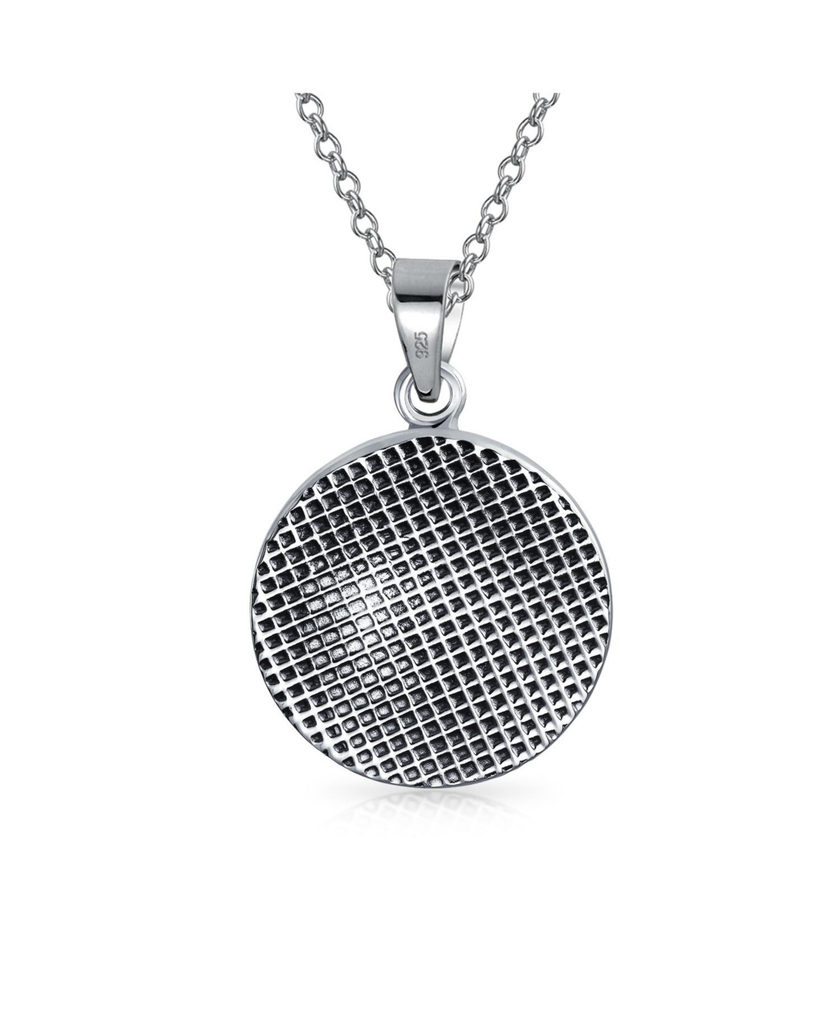 Bling Jewelry Taurus Zodiac Sign Astrology Horoscope Round Medallion Pendant For Women Necklace Sterling- Silver