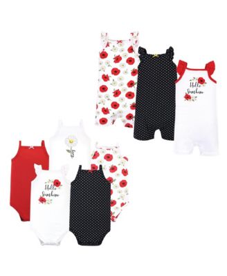 Baby Girls 8Pc Bodysuits and Rompers