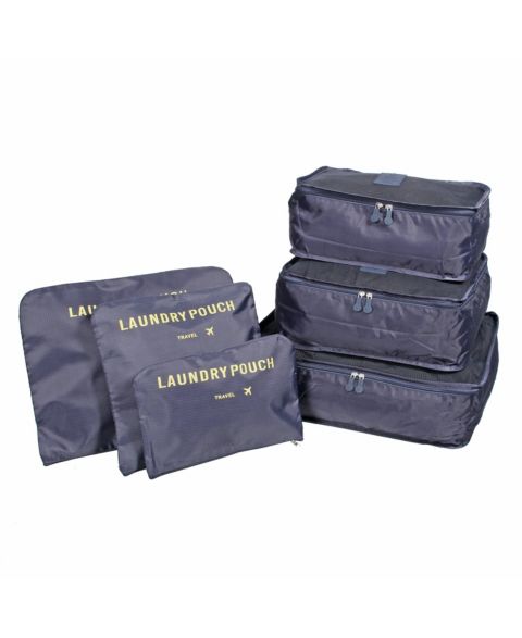 Чемоданы Nicci 6 Piece Set Luggage Organizer, цвет: Тёмно-синий