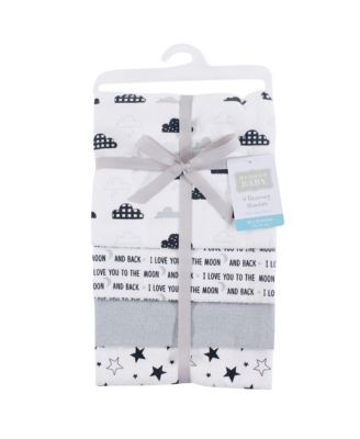 Baby Essentials 8-Piece Set of Receiving Blankets & Burp Cloths