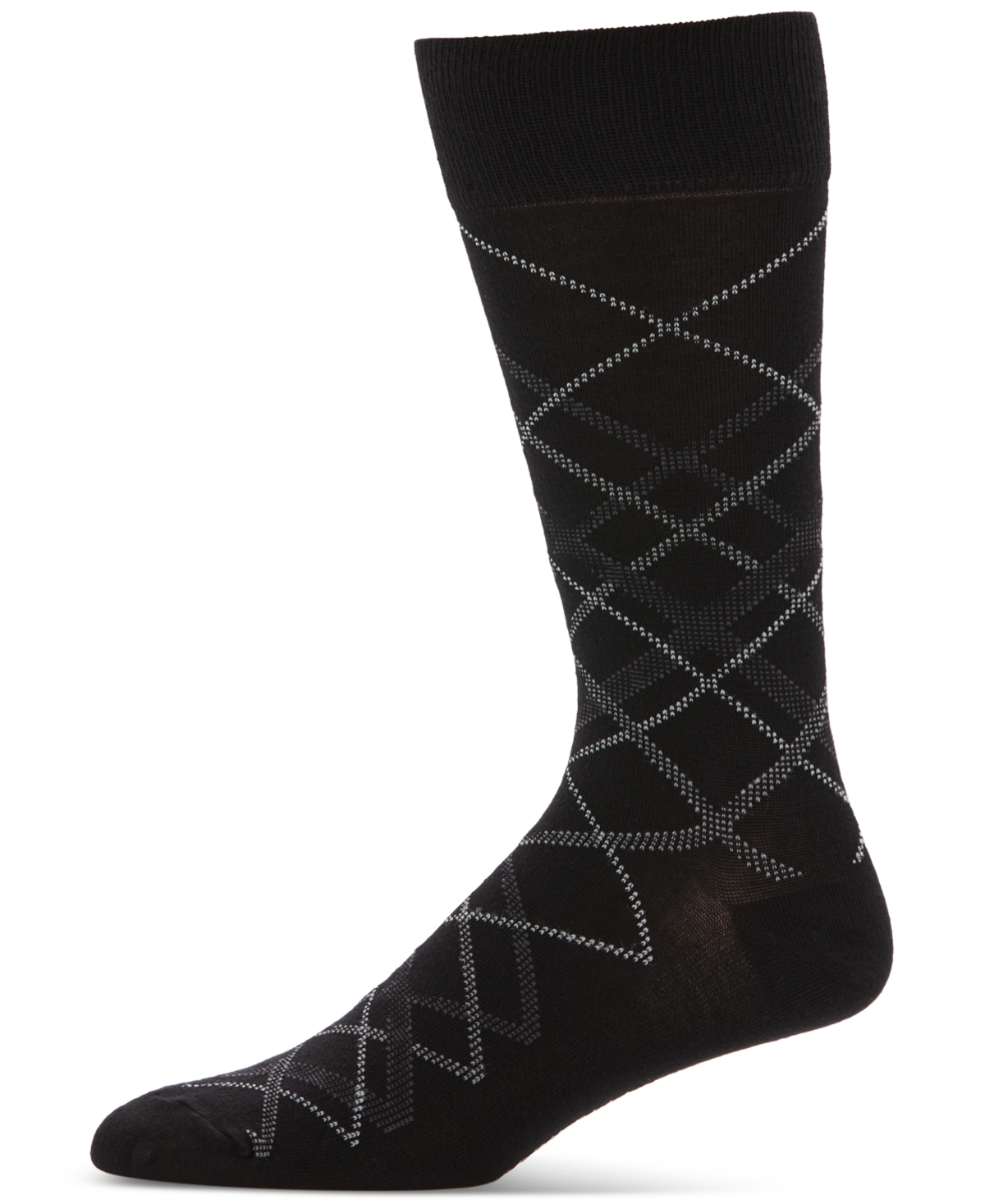 Men's Diagonal Plaid Dress Socks - Peacoat