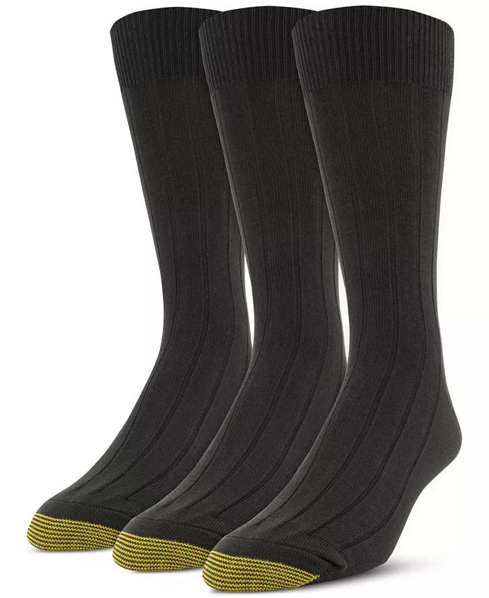 Men’s 3-pack Dress Hampton Crew Socks, Created for Macy’s