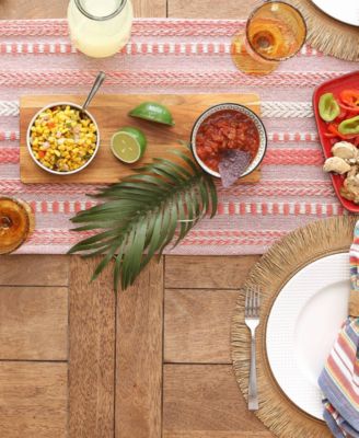Braided Stripe Table Runner, 15x72 Inches