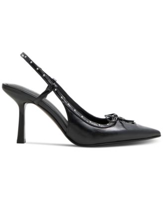 Women's Stevvie Slingback Pointed-Toe Bow Pumps