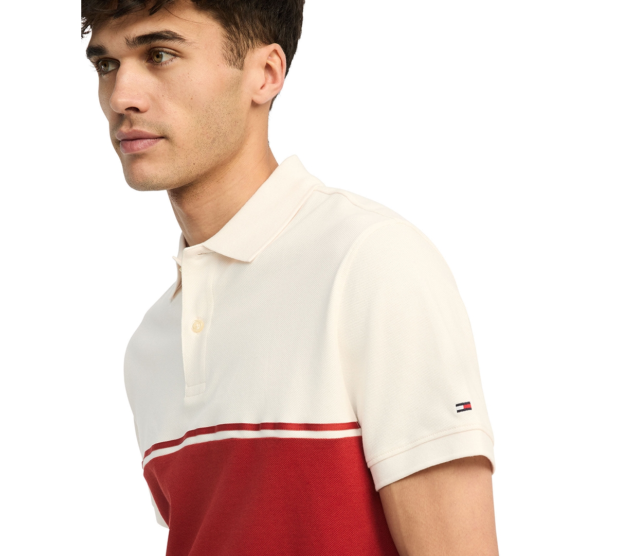 Tommy Hilfiger Men's Regular-Fit Colorblocked Polo Shirt
