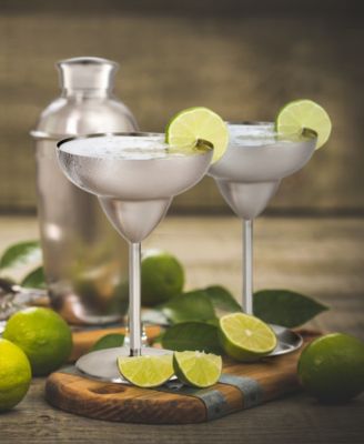 12oz, Set of 2 Stainless Steel Margarita Glasses