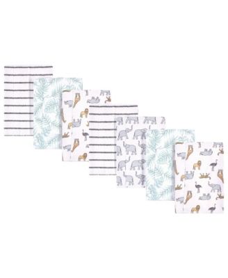 Hudson Baby - - Baby Boys and Girls Cotton Flannel Burp Cloths Set