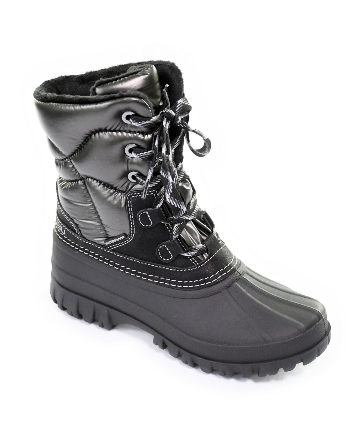 Jbu Women's Canyon Round Toe Waterproof Boots -Grey