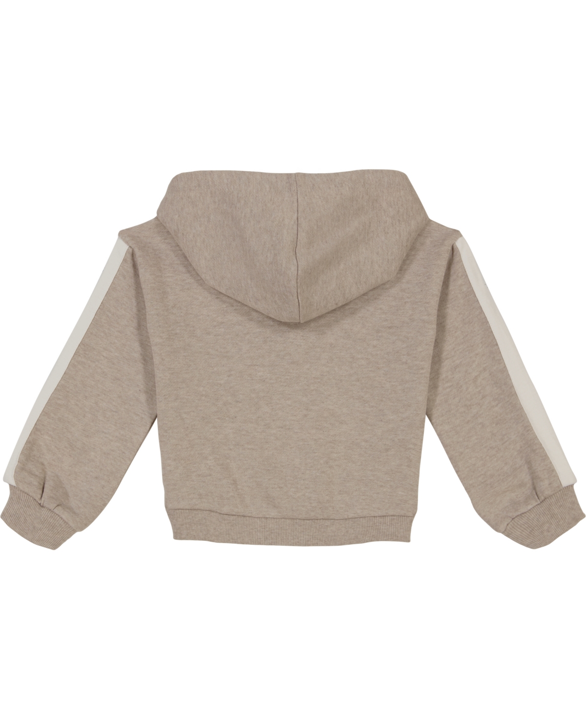Calvin Klein Baby Girl Side-Striped Signature Fleece Hoodie Set -Egret