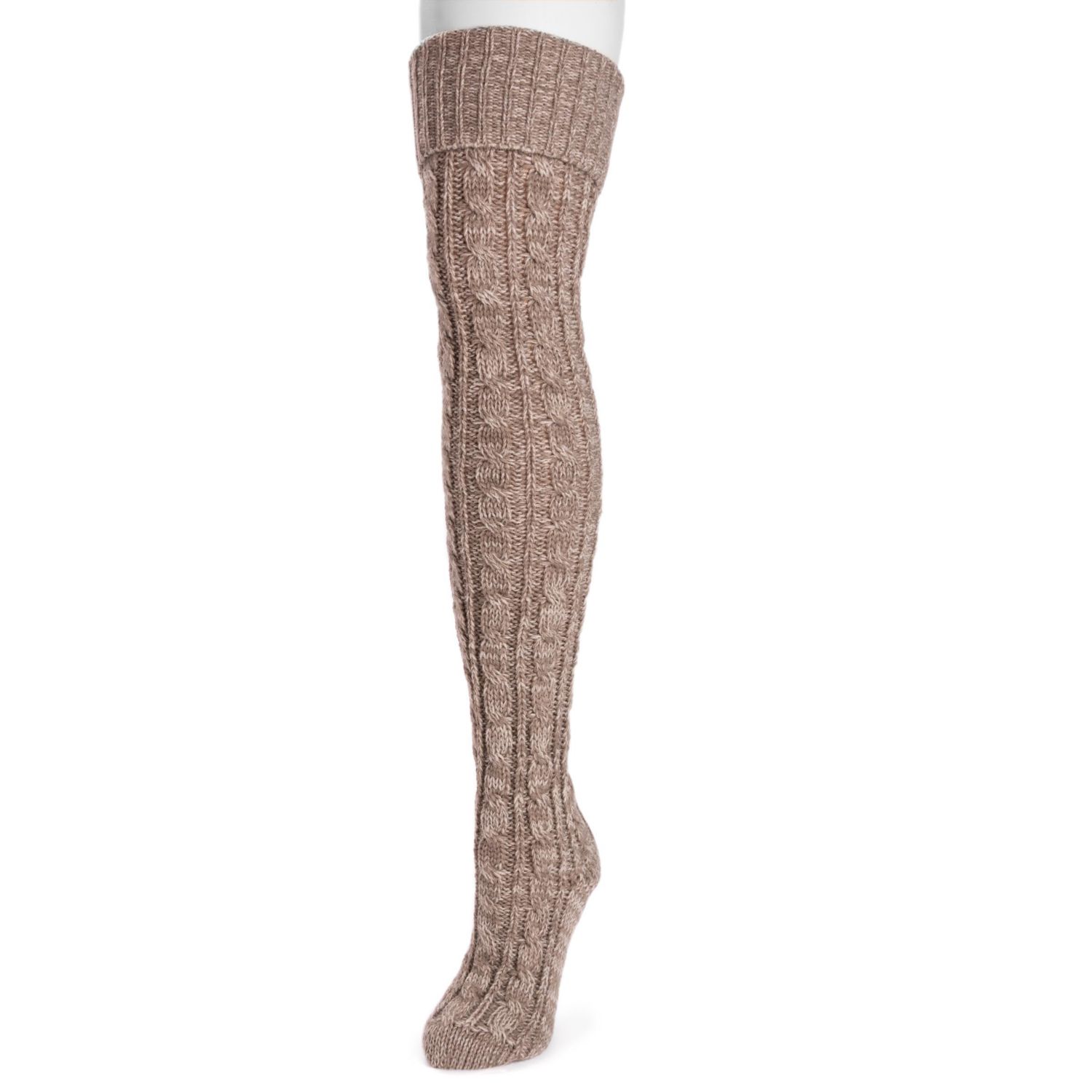 Women's Cable Knit Over the Knee Socks