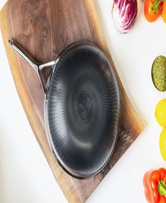 DiamondClad 12" Hybrid Nonstick Stainless Steel Wok with Lid