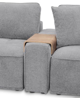 CLOSEOUT! Nycolle 3-Pc. Modular Fabric Sofa with Console, Created for Macy's